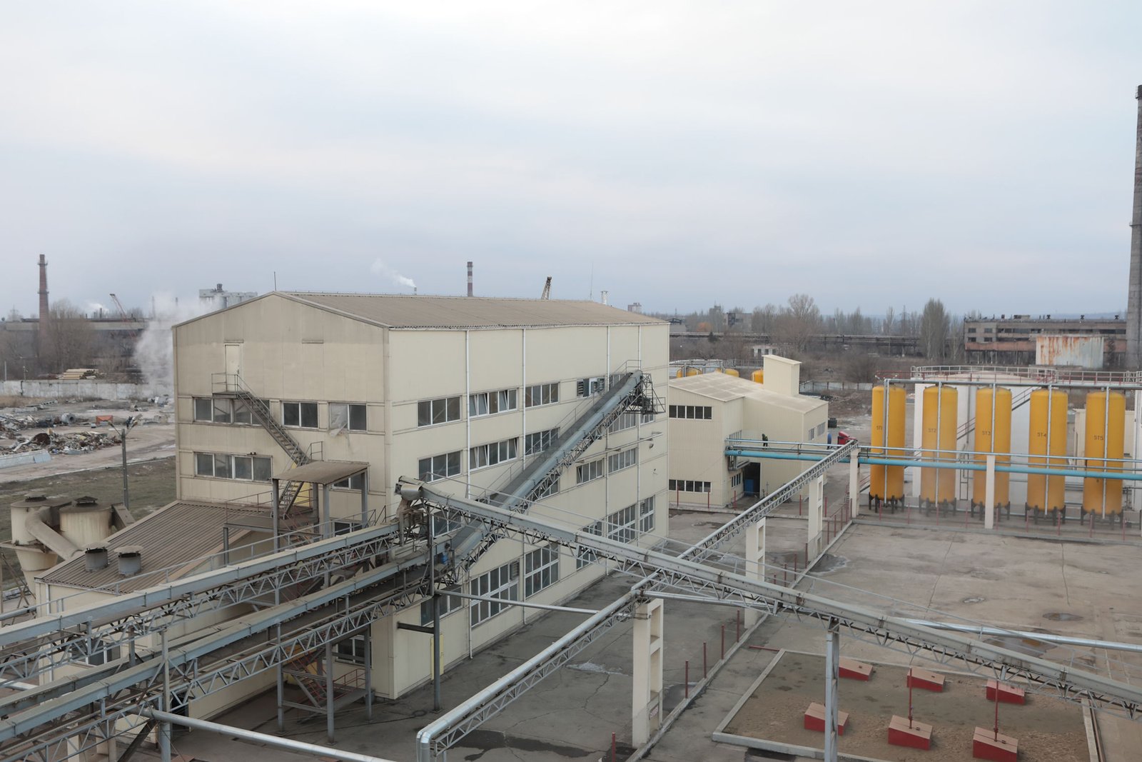 AuriOliya production facility with seed handling conveyors