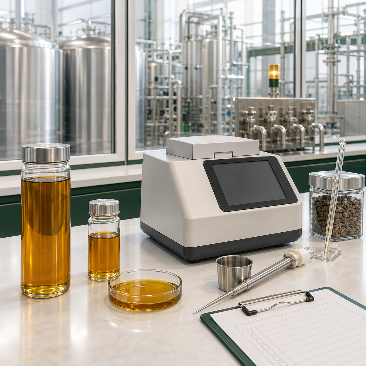 Crude sunflower oil for refiners