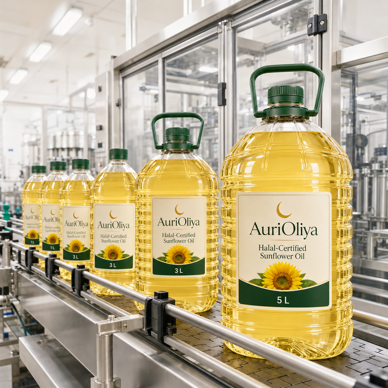 Halal-certified sunflower oil for global markets